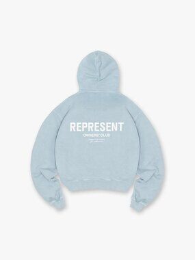 REPRESENT 'Owners Club' Hoodie - Powder Blue - XXL